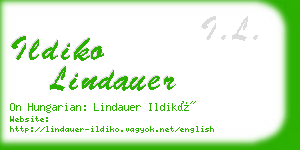 ildiko lindauer business card